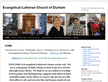 Tablet Screenshot of durhamlutheran.org